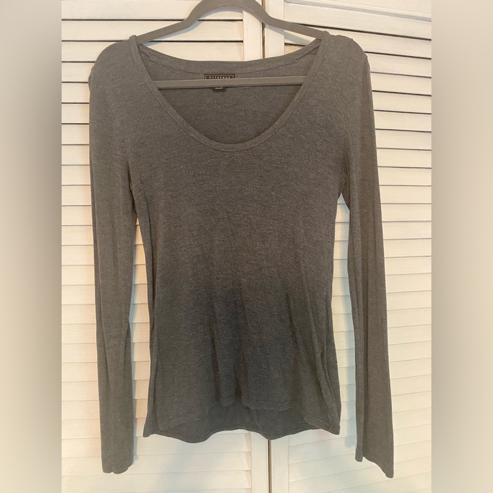 METAPHOR Like new , long sleeve gray blouse